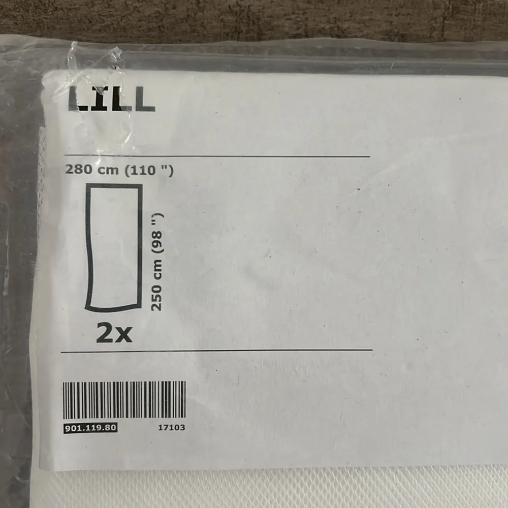 IKEA Lill Sheer Mesh Curtain Panels